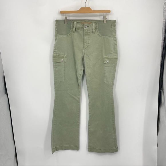 Joe’s Jeans the Frankie Cargo bootcut mid-rise jeans in uniform green, size 30 - Picture 2 of 11